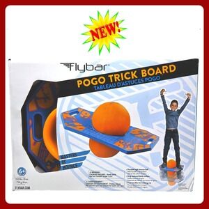 Flybar Pogo Trick‎ Board Kids Balance Toy Blue Orange NWT